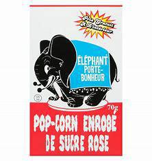 Éléphant porte-bonheur rose (70g)