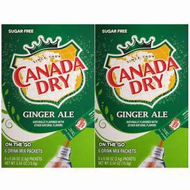 Singles à emporter Canada Dry Gingerale