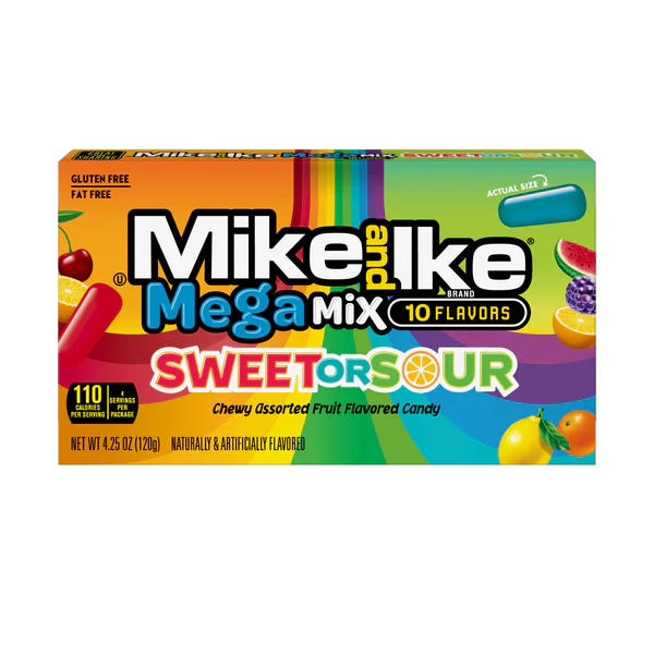 Mike et Ike Mega Mix sucré ou aigre