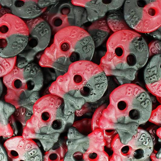 BUBS Raspberry Licorice Skulls