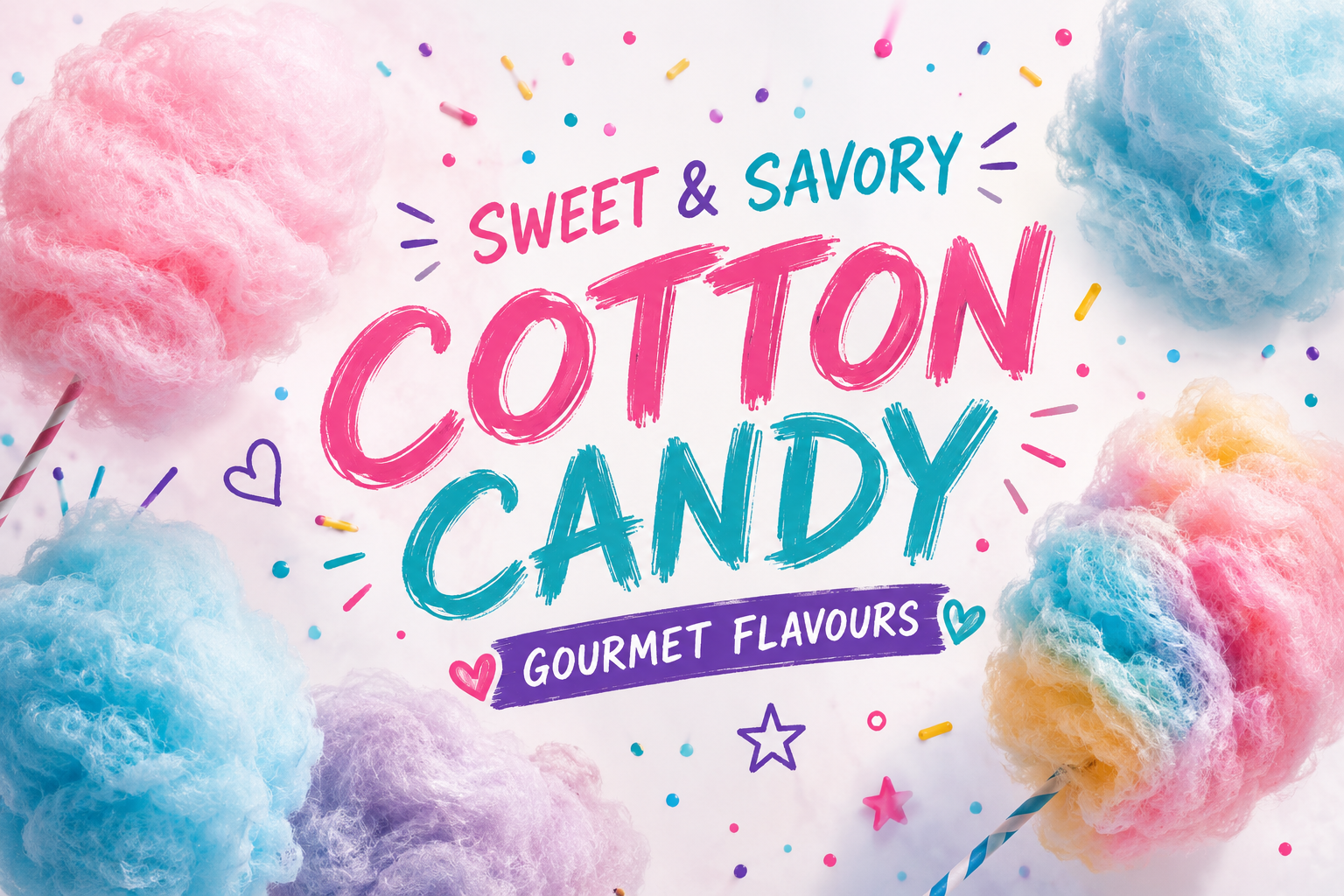 Sweet & Savory Gourmet Cotton Candy