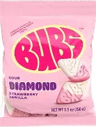BUBS Sour Strawberry Vanilla Mini Diamonds