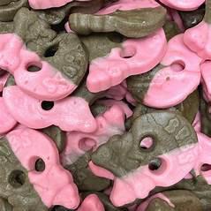 Crânes en mousse à la réglisse et à la framboise BUBS