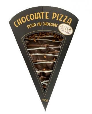 Pizza au chocolat noir